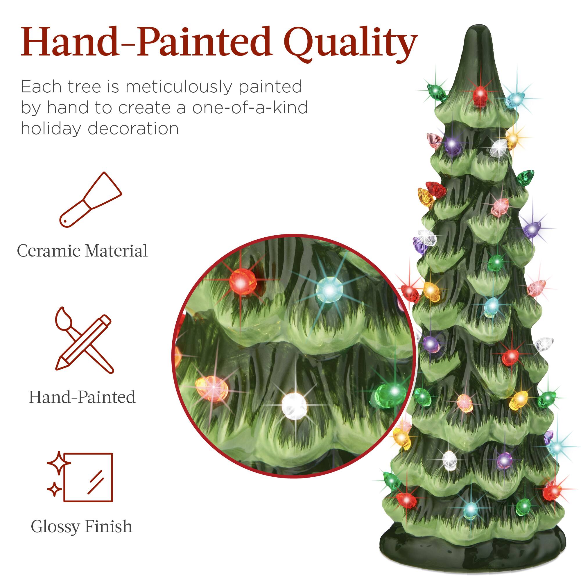 Hand-Painted Quality

Each tree is meticulously painted by hand to create a one-of-a-kind holiday decoration

- Ceramic Material
- Hand-Painted
- Glossy Finish