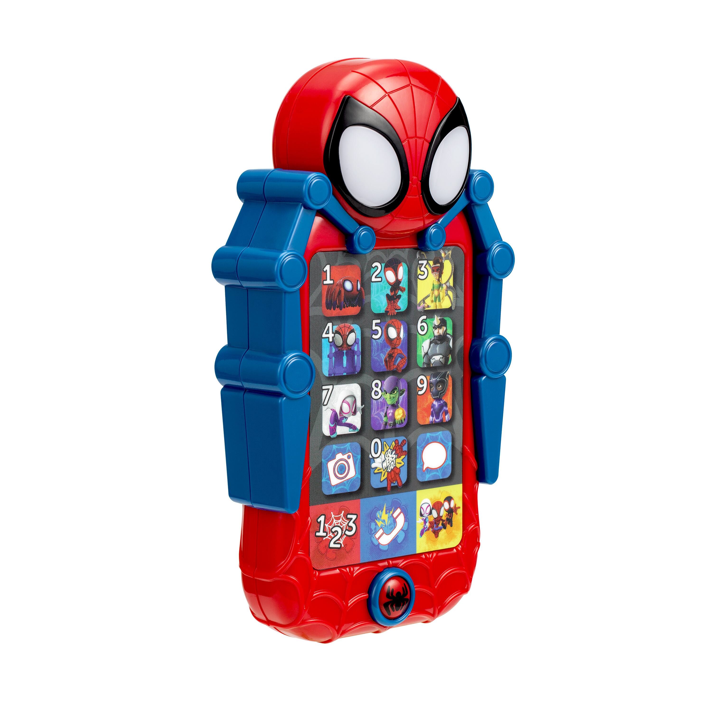 Left. eKids - eKids Spidey and His Amazing Friends Kids Phone with Preschool Learning Activities.