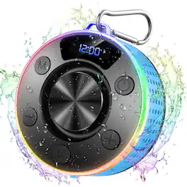 Dazzed Corner - Bluetooth Shower Speaker, Portable Bluetooth 5.4 Speaker - Blue