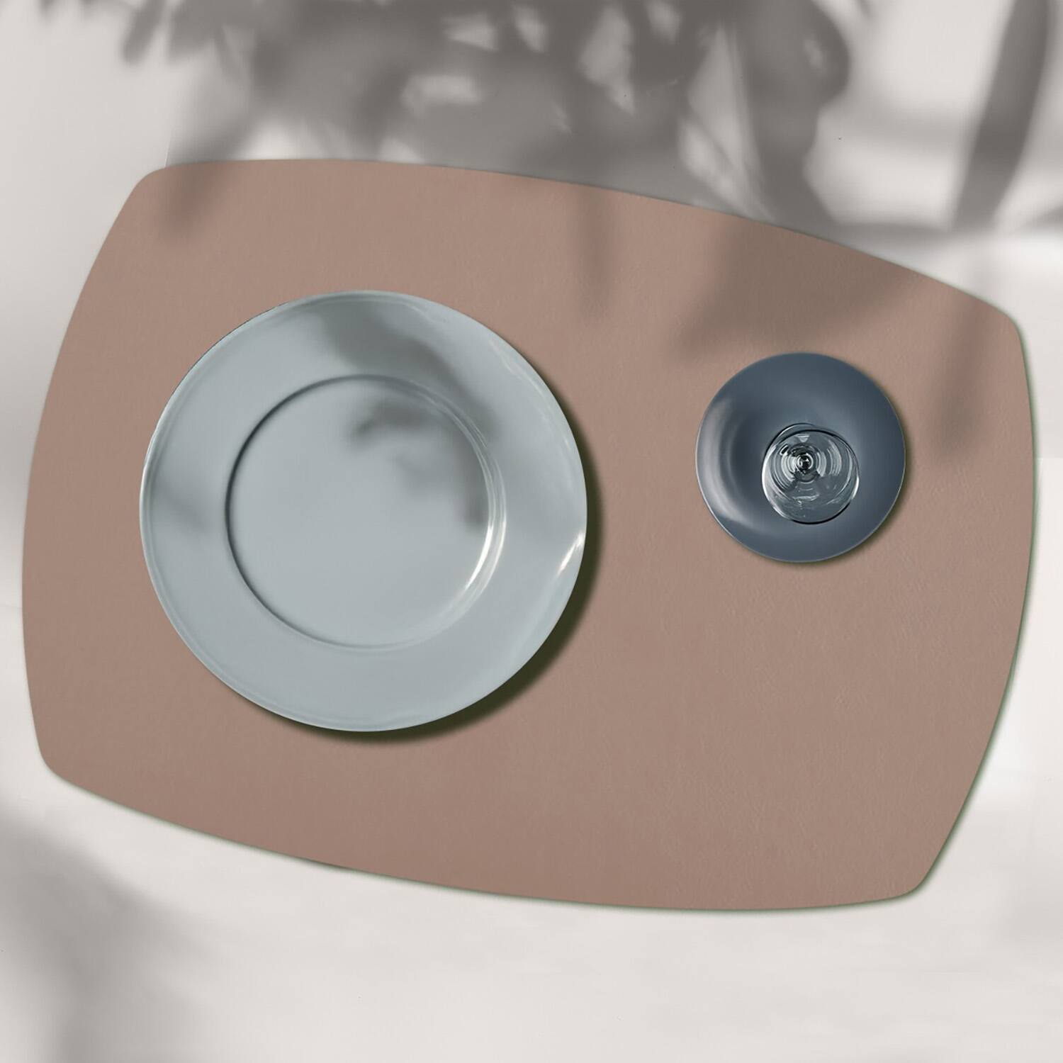 Alt View 2. Frieling - Davanti by  Mattola Placemats Set of 6, Rectangle Plus - Taupe.
