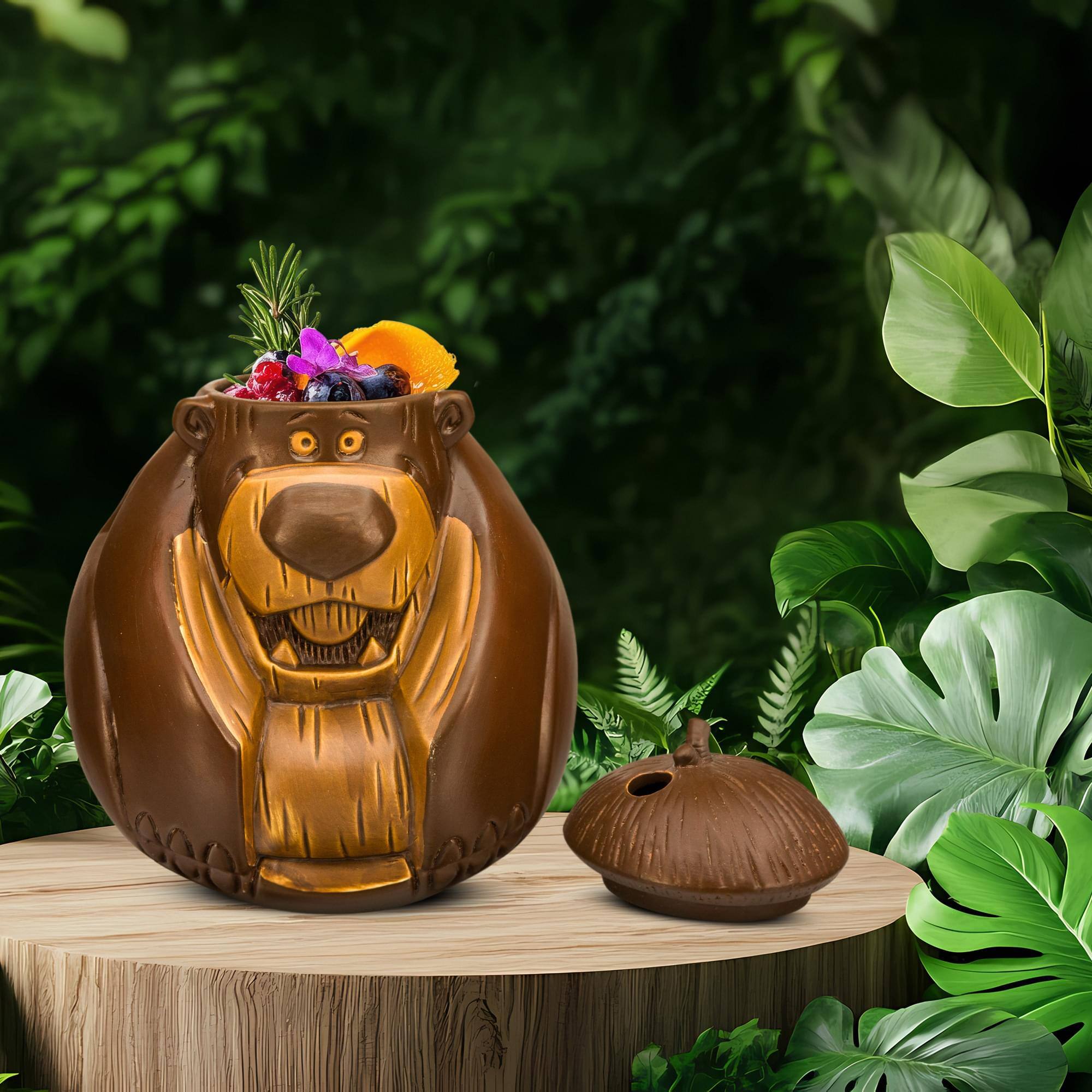 Alt View 4. Disney - Geeki Tiki Disney The Jungle Book Baloo 32 Ounce Coconut Mug - Brown.