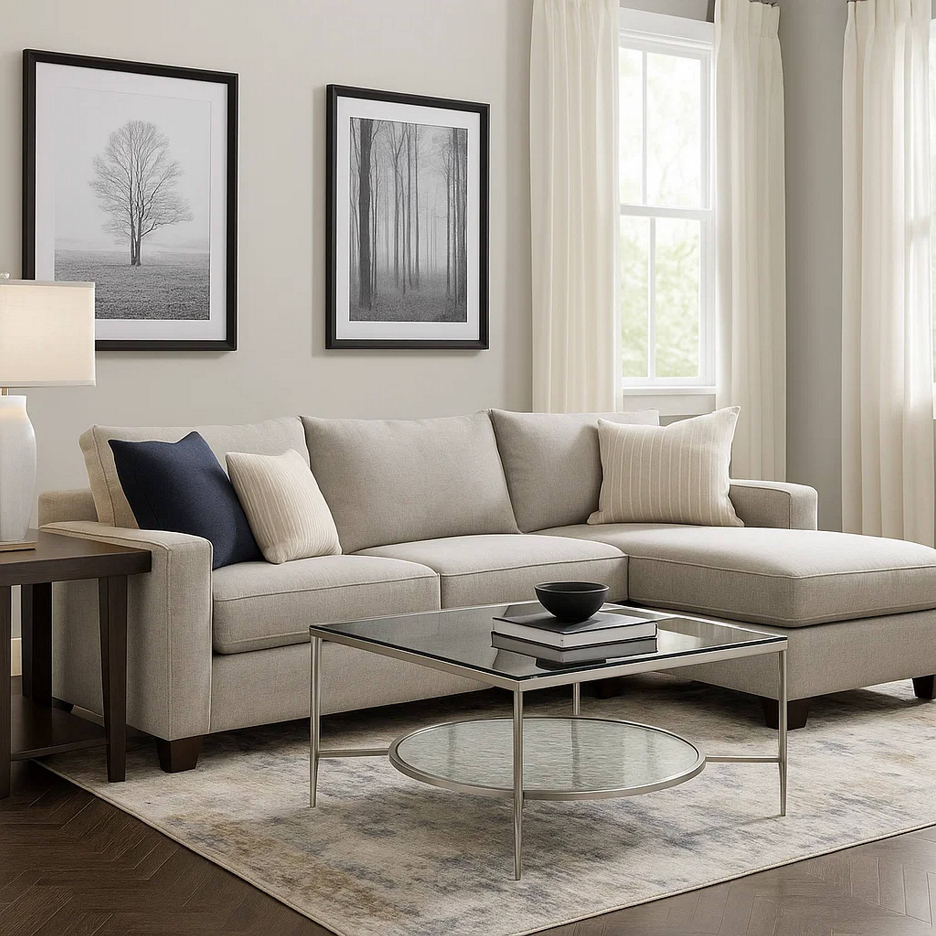 Alt View 6. Manhattan Lane - Coffee Table with Textured Round Shelf - Silver.