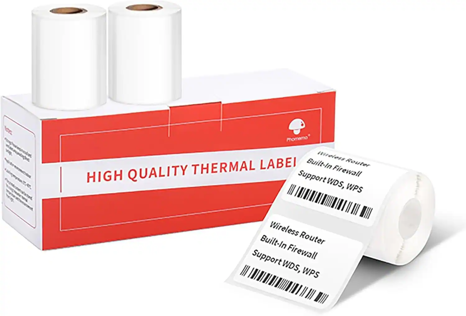 Phomemo - 1.57''x1.18'' M110 M220 Labels for barcode, price tag, package label, 230 counts/Roll, 3 Rolls one pack - White