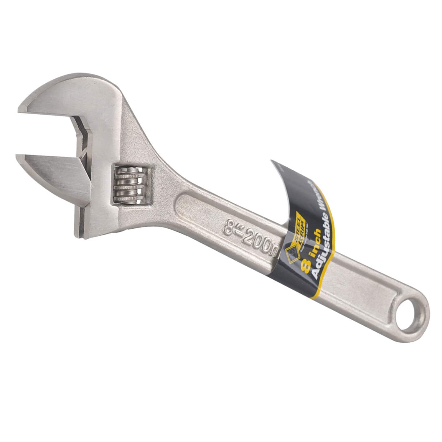 Steel Grip - Adjustable Wrench 8 in. L 1 pc