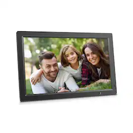 Sungale - 19 in Cloud Photo Frame, 20GB Cloud Storage, Motion/App Support - Black