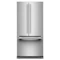 KitchenAid - 22 Cu. Ft. 33-Inch Standard-Depth French Door Refrigerator with Internal Water Dispenser - Stainless Steel