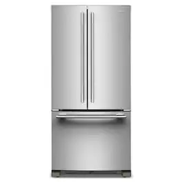 KitchenAid - 22 Cu. Ft. 33-Inch Standard-Depth French Door Refrigerator with Internal Water Dispenser - Stainless Steel