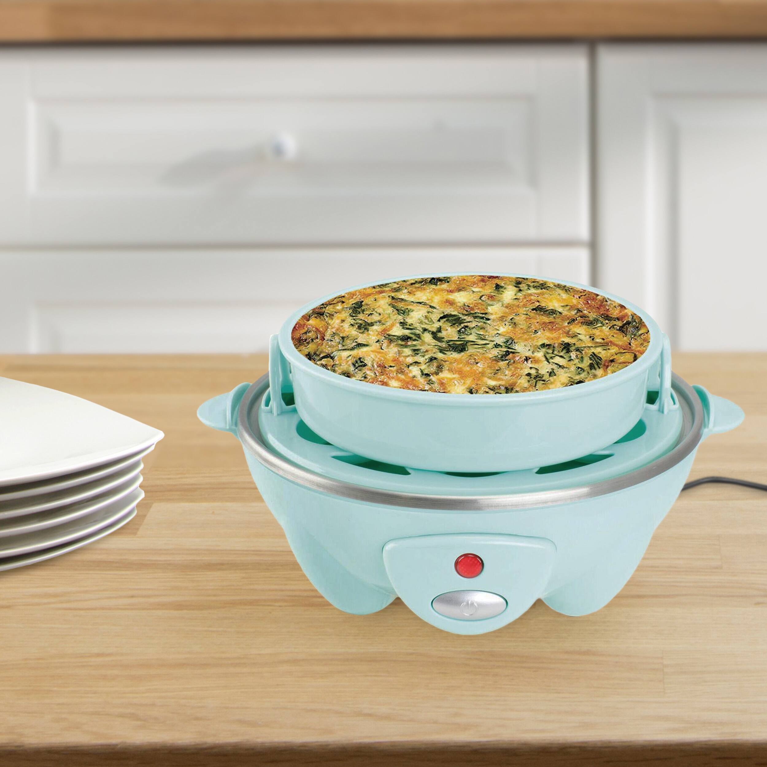 Alt View 1. Brentwood - Brentwood Electric 7 Egg Cooker with Auto Shut Off in Blue - Blue.