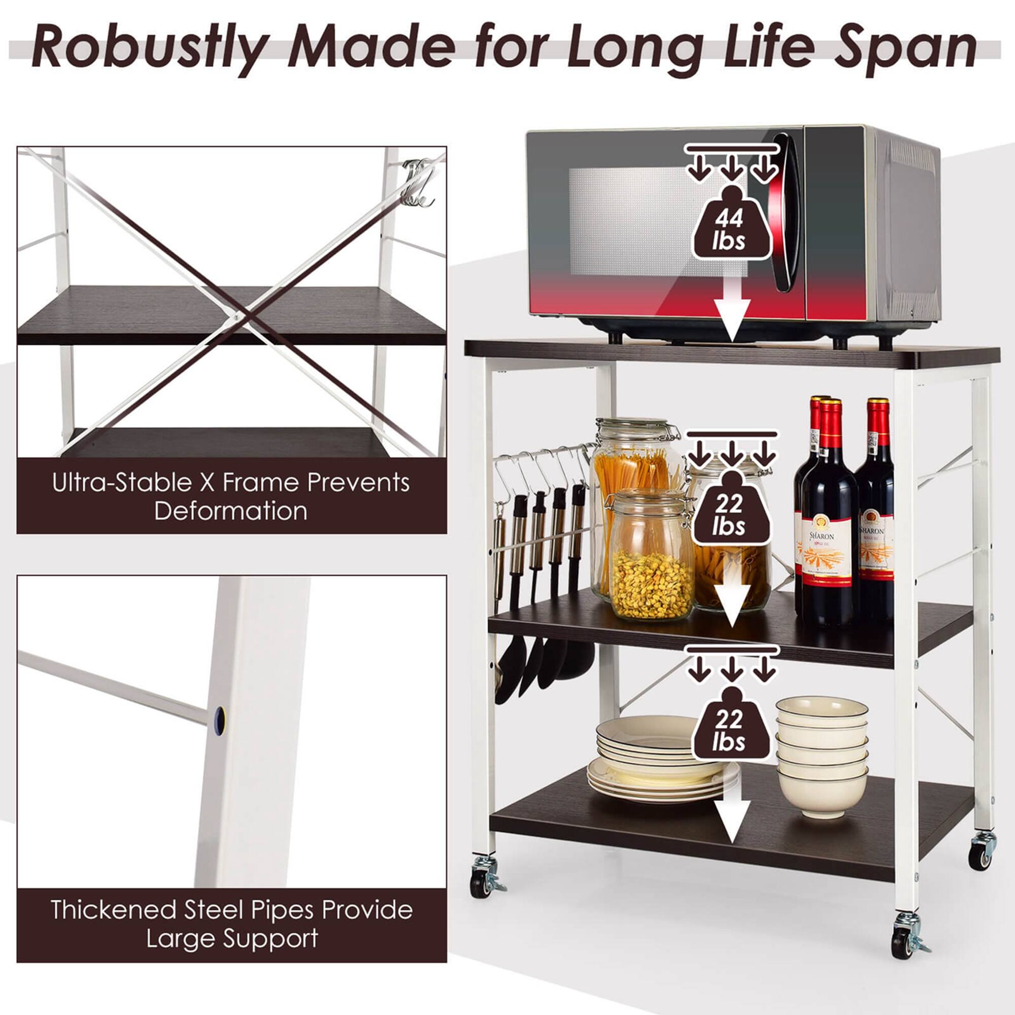 Robustly Made for Long Life Span

- Ultra-Stable X Frame Prevents Deformation
- Thickened Steel Pipes Provide Large Support

- 44 lbs
- 22 lbs
- 22 lbs