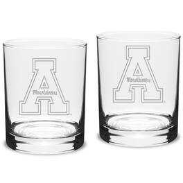Jardine - Appalachian State Mountaineers 14oz. 2-Piece Classic Double Old-Fashioned Glass Set - Multicolor