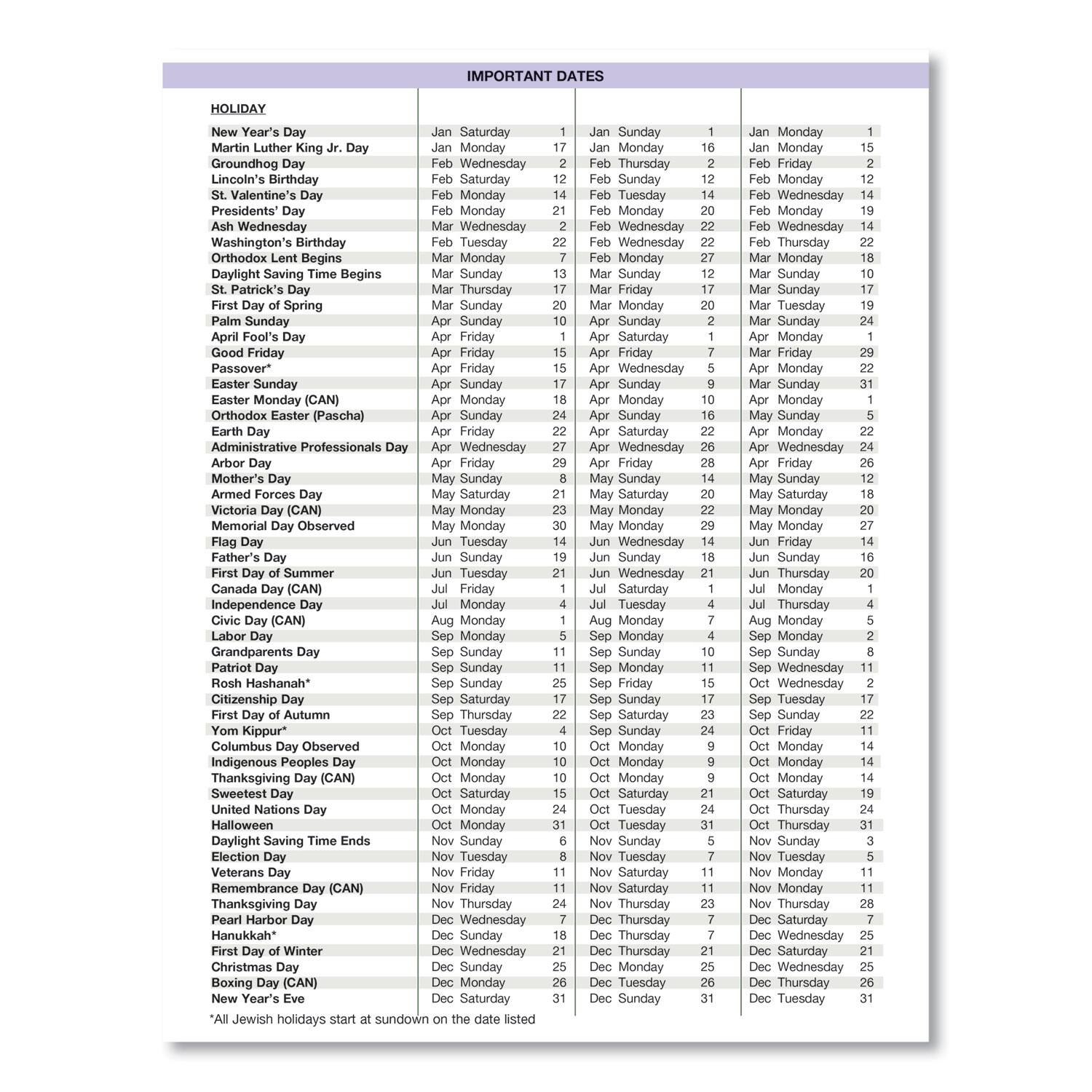 **IMPORTANT DATES**

| HOLIDAY | Jan Sunday | Jan Monday | Feb Thursday | Feb Tuesday | Feb Monday | Mar Sunday | Mar Monday | Apr Saturday | Apr Friday | Apr Sunday | Apr Monday | Apr Wednesday | Apr Sunday | Apr Monday | Apr Wednesday | Apr Sunday | Apr Monday | Apr Wednesday | Apr Sunday | Apr Monday | Apr Wednesday | Apr Sunday | Apr Monday | Apr Wednesday | Apr Sunday | Apr Monday | Apr Wednesday | Apr Sunday | Apr Monday | Apr Wednesday | Apr Sunday | Apr Monday | Apr Wednesday | Apr Sunday | Apr Monday | Apr Wednesday | Apr Sunday | Apr Monday | Apr Wednesday | Apr Sunday | Apr Monday | Apr Wednesday | Apr Sunday | Apr Monday | Apr Wednesday | Apr Sunday | Apr Monday | Apr Wednesday | Apr Sunday | Apr Monday | Apr Wednesday | Apr Sunday | Apr Monday | Apr Wednesday | Apr Sunday | Apr Monday | Apr Wednesday | Apr Sunday | Apr Monday | Apr Wednesday | Apr Sunday | Apr Monday | Apr Wednesday | Apr Sunday | Apr Monday | Apr Wednesday | Apr Sunday | Apr Monday | Apr Wednesday | Apr Sunday | Apr Monday | Apr Wednesday | Apr Sunday | Apr Monday | Apr Wednesday | Apr Sunday | Apr Monday | Apr Wednesday | Apr Sunday | Apr Monday | Apr Wednesday | Apr Sunday |