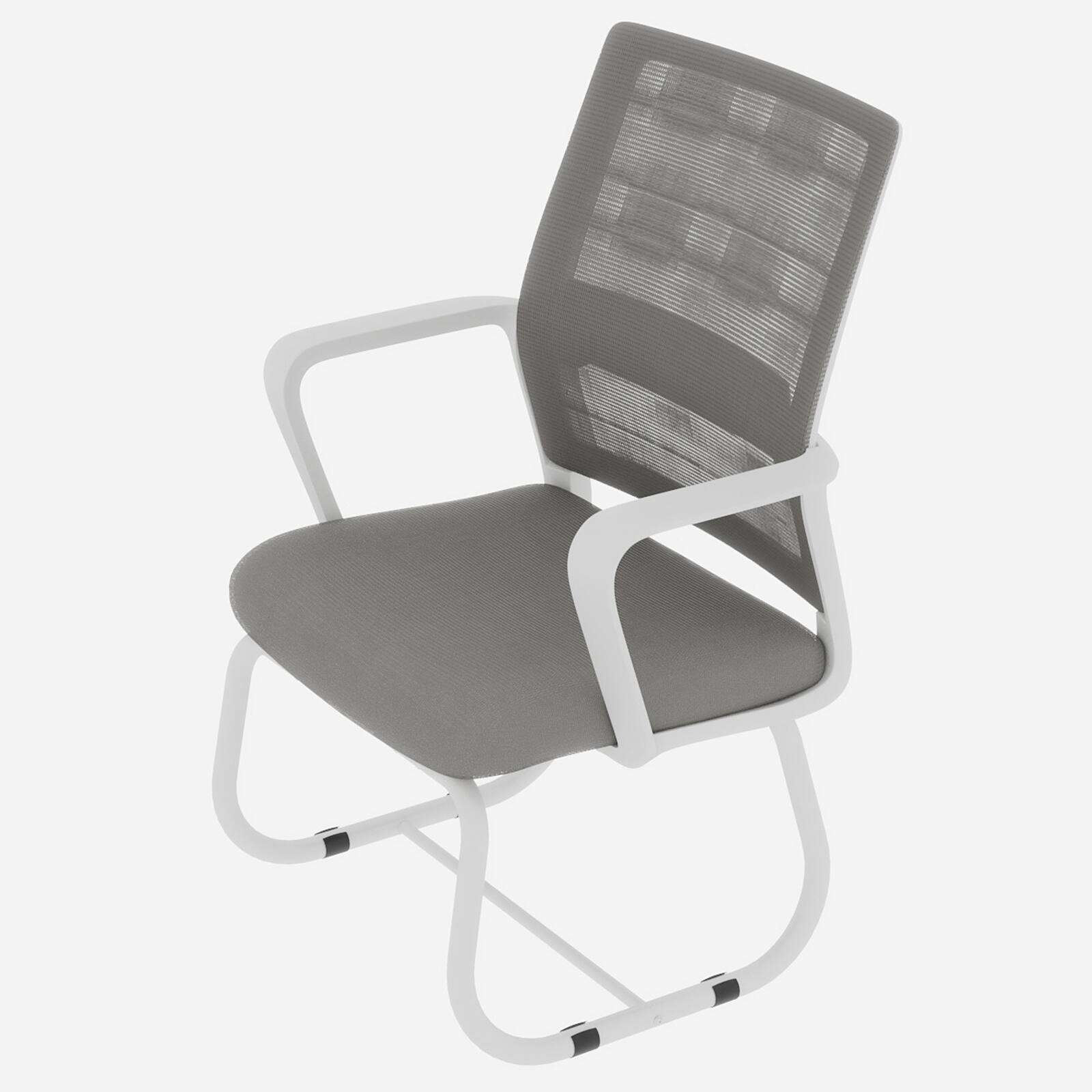 Alt View 2. Forest'nSky - Modern Office Chair with Metal Frame, Soft Comfortable Seating, Swivel Desk Chair for Home Office - Gray.