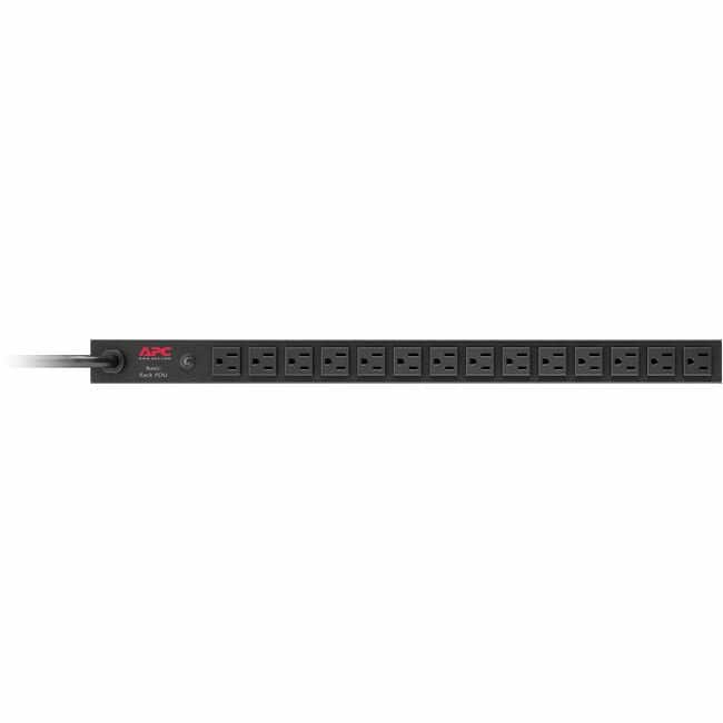 APC - NetShelter Basic Rack PDU, 0U, 20A, 120V, 14 NEMA 5-15 outlets - Basic - NEMA L5-20P - 14 x NEMA 5-15R - 100 V, 120 - Black