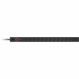 APC - NetShelter Basic Rack PDU, 0U, 20A, 120V, 14 NEMA 5-15 outlets - Basic - NEMA L5-20P - 14 x NEMA 5-15R - 100 V, 120 - Black