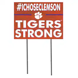 Jardine - Clemson Tigers 18'' x 24'' I Chose Lawn Sign - Orange