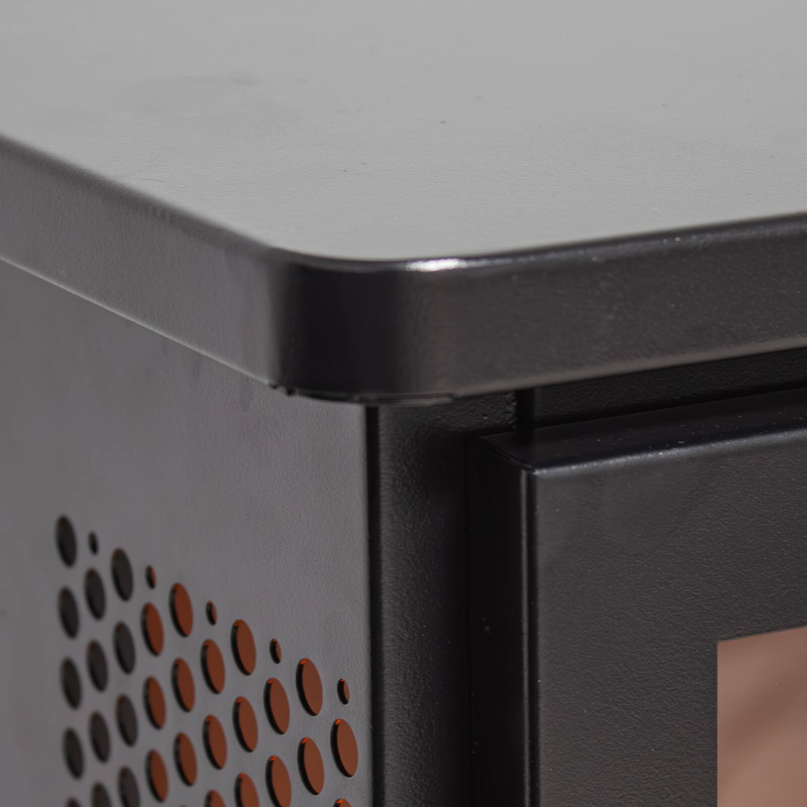 Alt View 7. Chateau Abodes - 17" Electric Fireplace, Freestanding Heater with Realistic Flame & Log, Overheat Protection - Black.