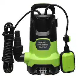 Winado - 1HP 3500GPH Submersible Water Pump w/ Automatic Float Switch for Swimming Pool, Garden Pond Dirty & Clean Water Removal - Green