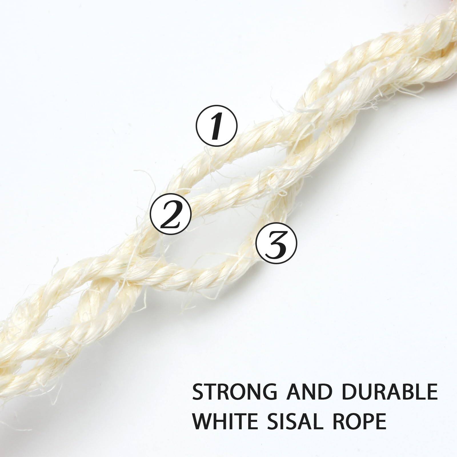 1 2 3 STRONG AND DURABLE WHITE SISAL ROPE