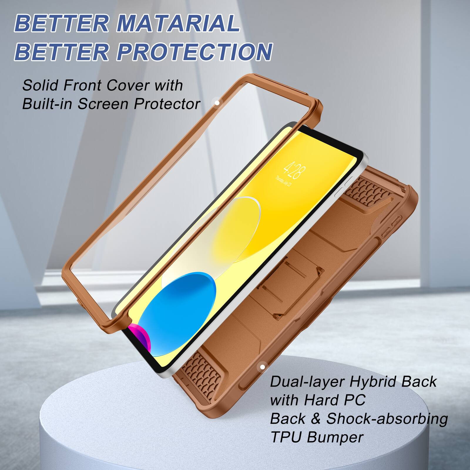 Soke Rugged Protective Case for iPad (A16) 11th/10th Generation 11/10.9 ...