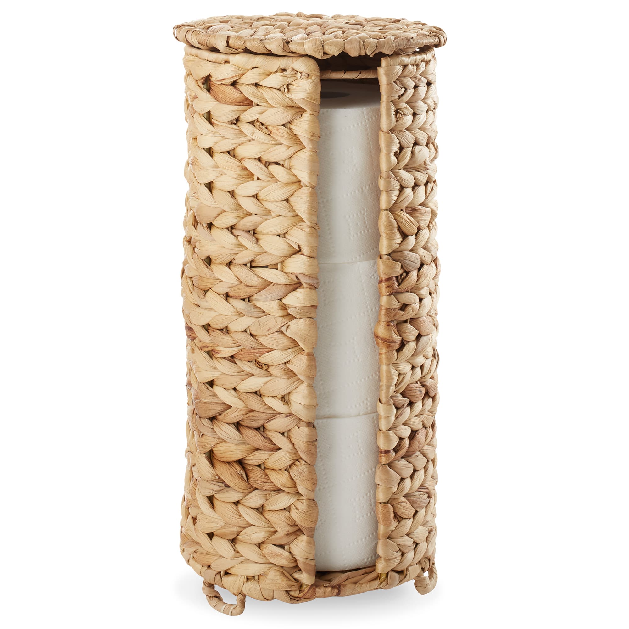 Casafield - Toilet Paper Roll Holder Stand - Bathroom Tissue Storage - Natural