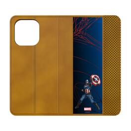 Keyscaper - Marvel MechLine Folio Phone Case - Apple iPhone 15 - Captain America