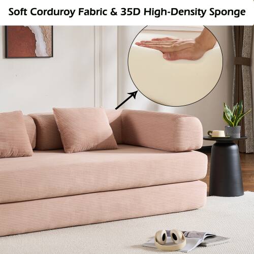 Soft Corduroy Fabric & 35D High-Density Sponge