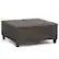 Front. Simpli Home - Ellis Coffee Table Storage Ottoman - Distressed Brown.