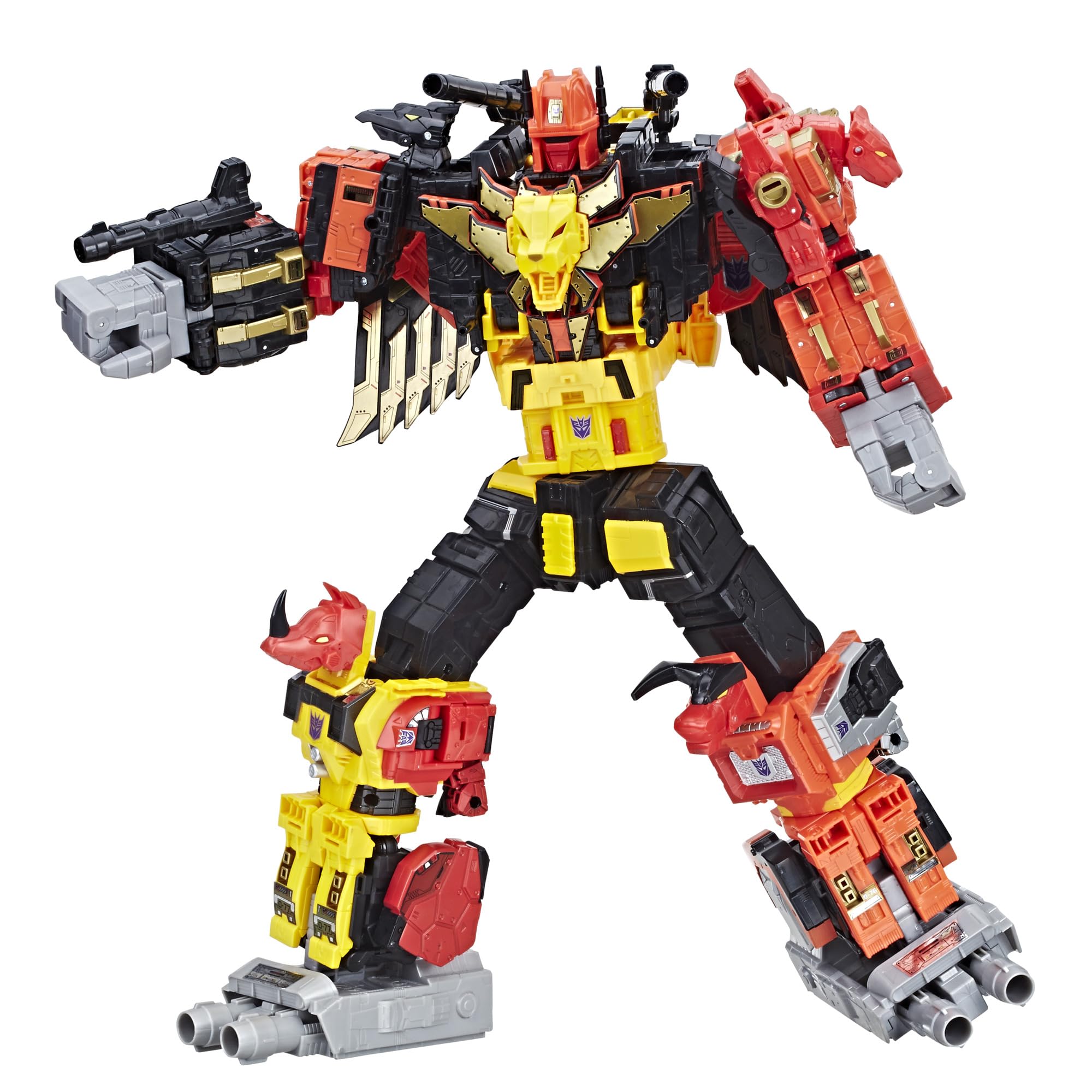 Transformers - Power of the Primes Titan Class Predaking Combiner Action Figure Set - Multicolor