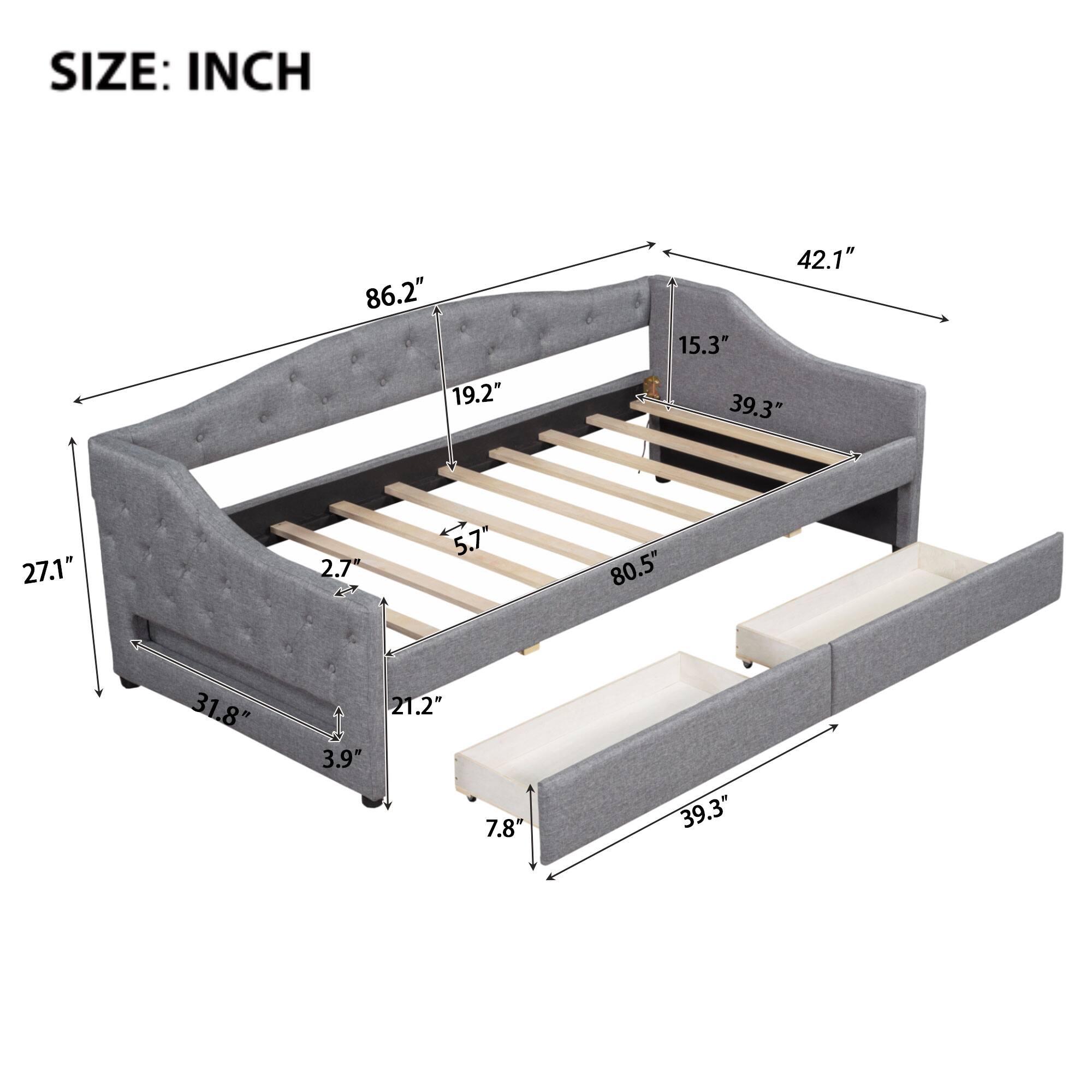 SIZE: INCH

- 86.2"
- 42.1"
- 19.2"
- 15.3"
- 39.3"
- 27.1"
- 2.7"
- 5.7"
- 80.5"
- 31.8"
- 3.9"
- 21.2"
- 7.8"
- 39.3"