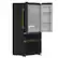 Alt View 4. Forno Appliances - Luigi 18 Cu. Ft. Counter-Depth French Door Refrigerator with Antique Brass Handles - Black.