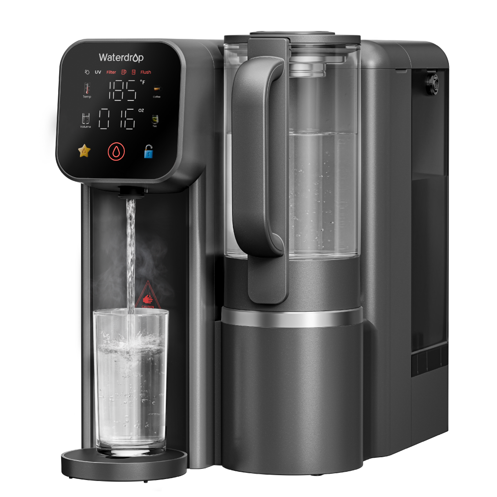 Waterdrop - WD-M6H Instant Hot Reverse Osmosis System Countertop Water Filter, 7-Stage - Black
