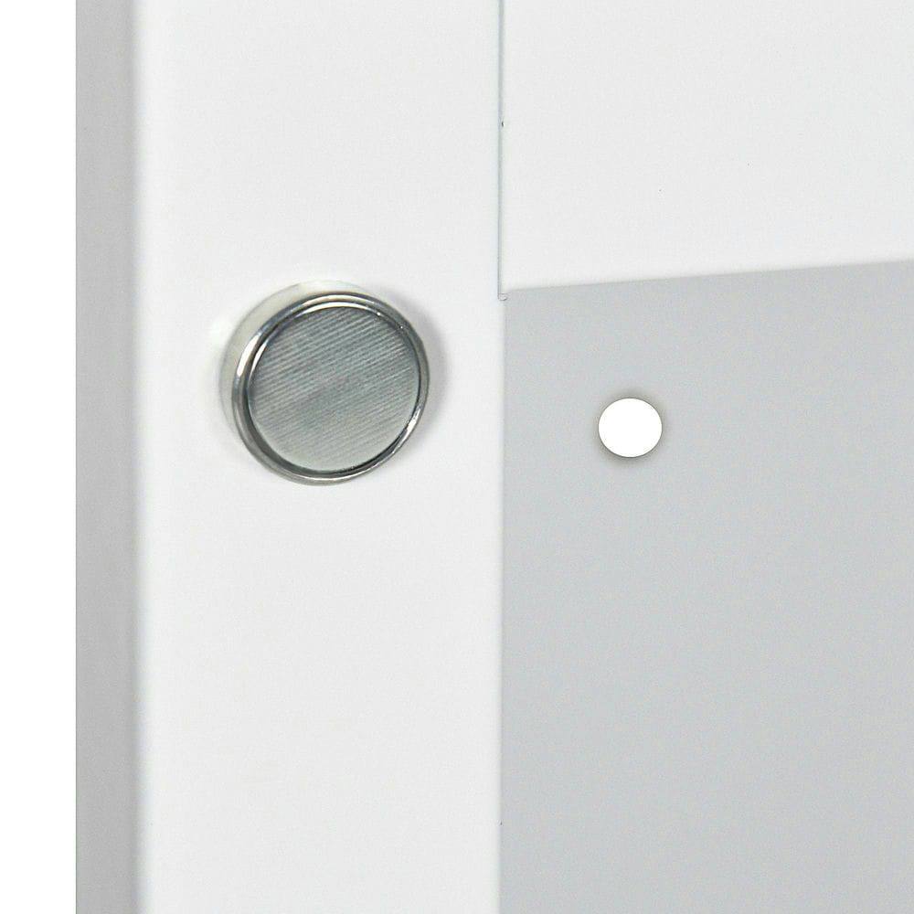 Angle. Kadyn - Recessed Medicine Cabinet with Mirror, Bathroom Mirror Cabinet Wall Mounted with Single Door and Storage Shelves, White - White.