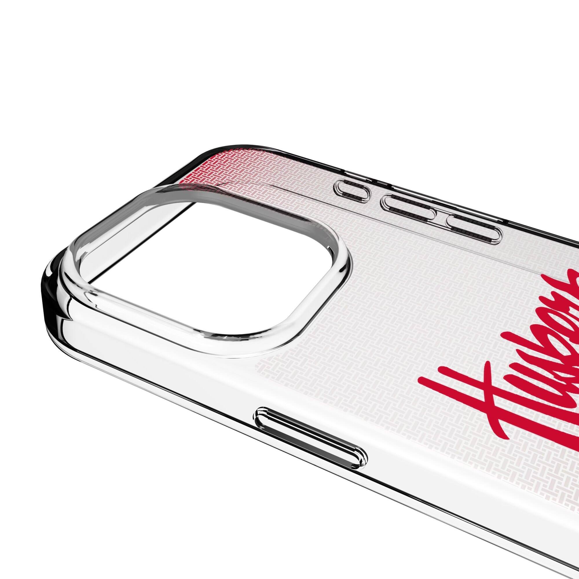 Alt View 2. Keyscaper - Nebraska Huskers Linen Logo iPhone Clear Case - 15 - Multicolor.