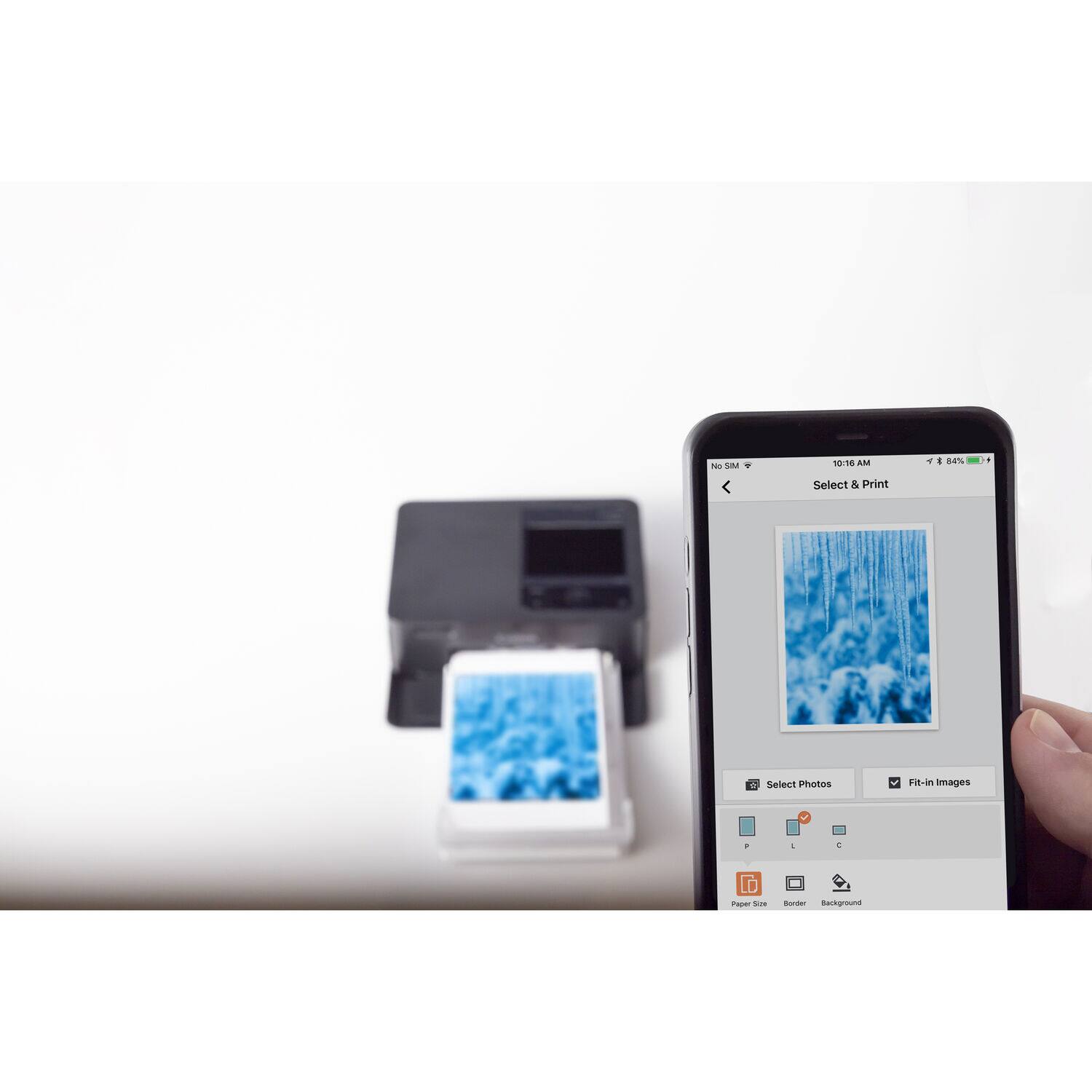 ta0 SM 10:18 AM 1 8% D Select & Print 2 Select Photos Fit-in Images - - DD Tpa - BASEr arkgrouna