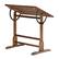 Alt View 14. Studio Designs - Studio Designs Vintage Drafting Table Wood-Rustic Oak - Rustic Oak.
