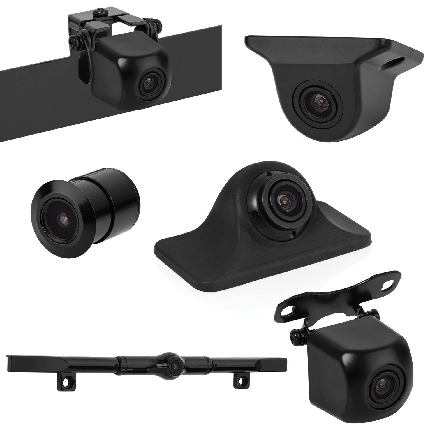 Alt View 5. BOYO - Boyo Vision Vtk601hd Vtk601hd Universal 170deg Backup Camera With 6-in-1 Mounting Options - Black.