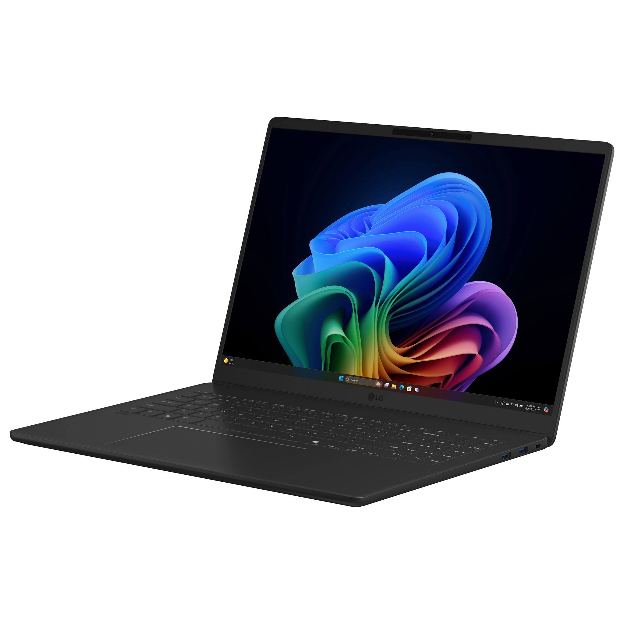 Alt View 14. LG - gram Book 16" 120Hz Touch-Screen Laptop  WUXGA AMD Ryzen AI 7 445 Processor with 16GB RAM - 1TB SSD - Titan Black.