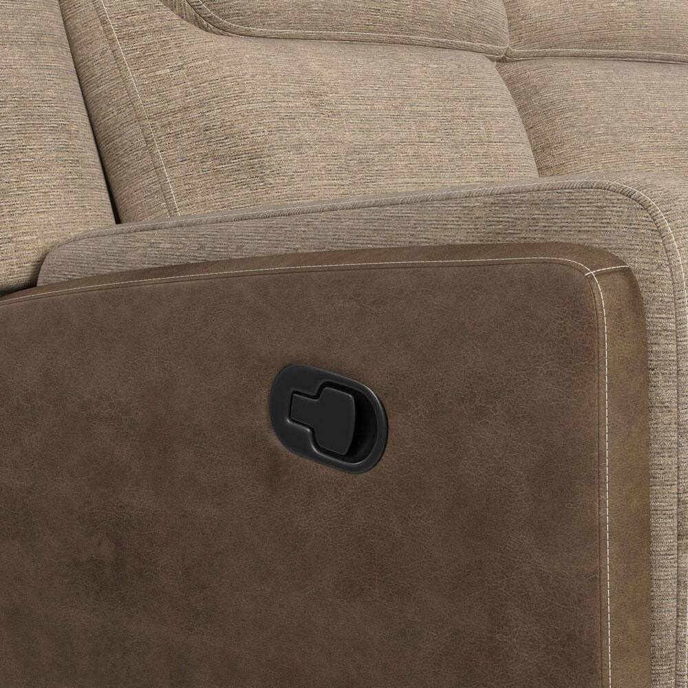 Back. Elements - Hornet Recliner - Beige - Beige.