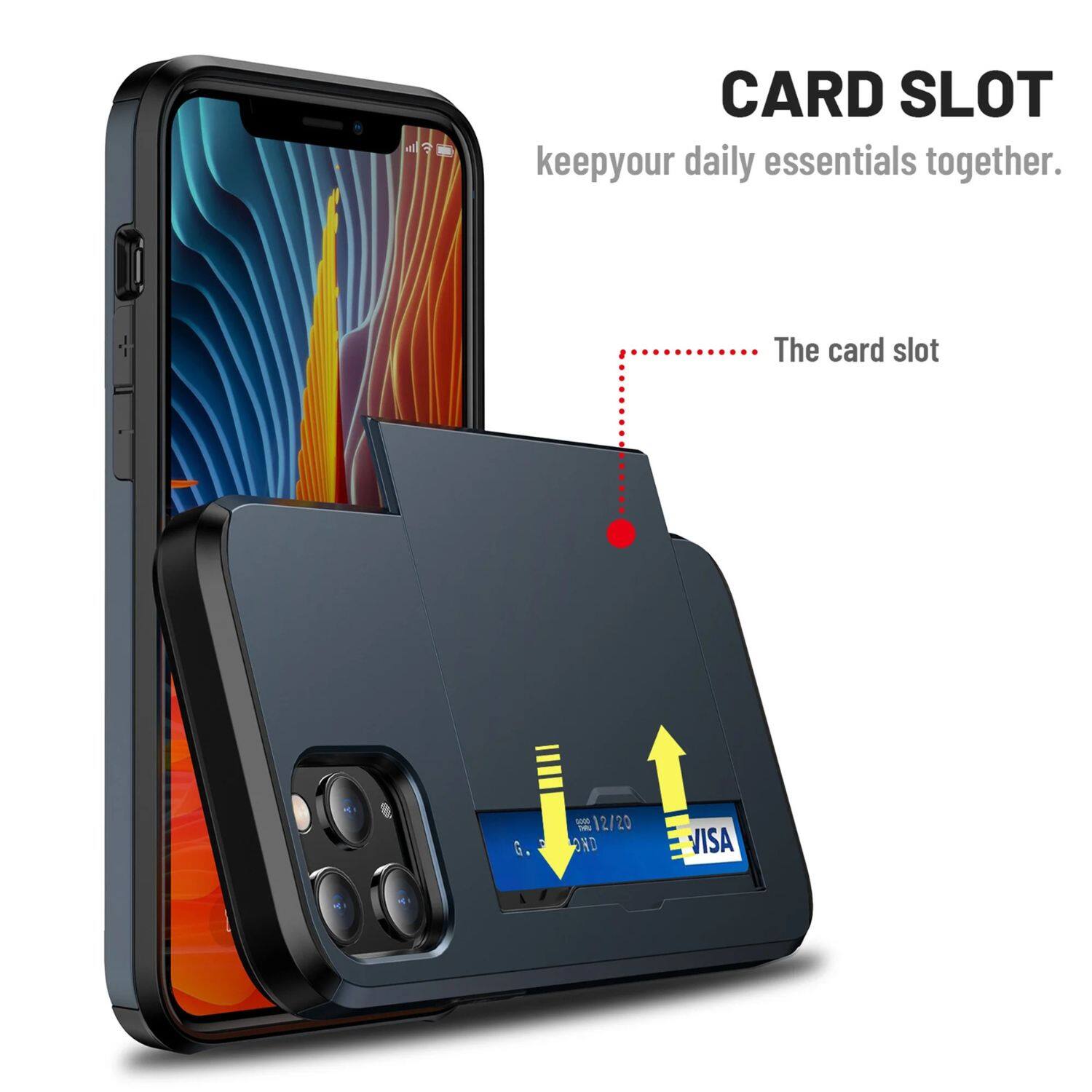 CARD SLOT  
keep your daily essentials together.  
The card slot  
G. 5 - 12/20 - O VISA