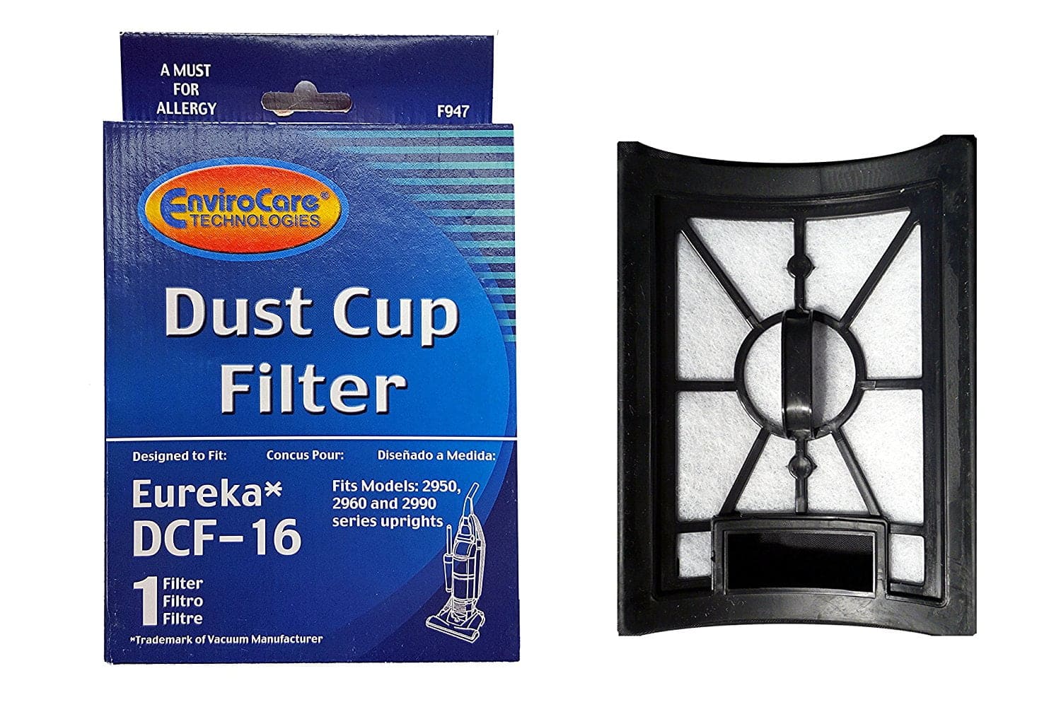 Photos - Vacuum Cleaner Accessory EnviroCare - Vacuum Filters for Vacuum Part #F947 4 Pack F947