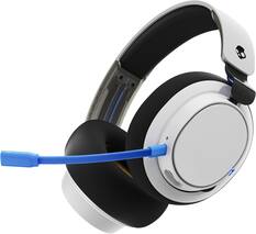 Front. Skullcandy - SLYR Pro Wireless Multi-Platform Gaming Headset, Bluetooth Headphones, Up to 24 Hrs Battery, 2.4GHz Low Transmitter - White.