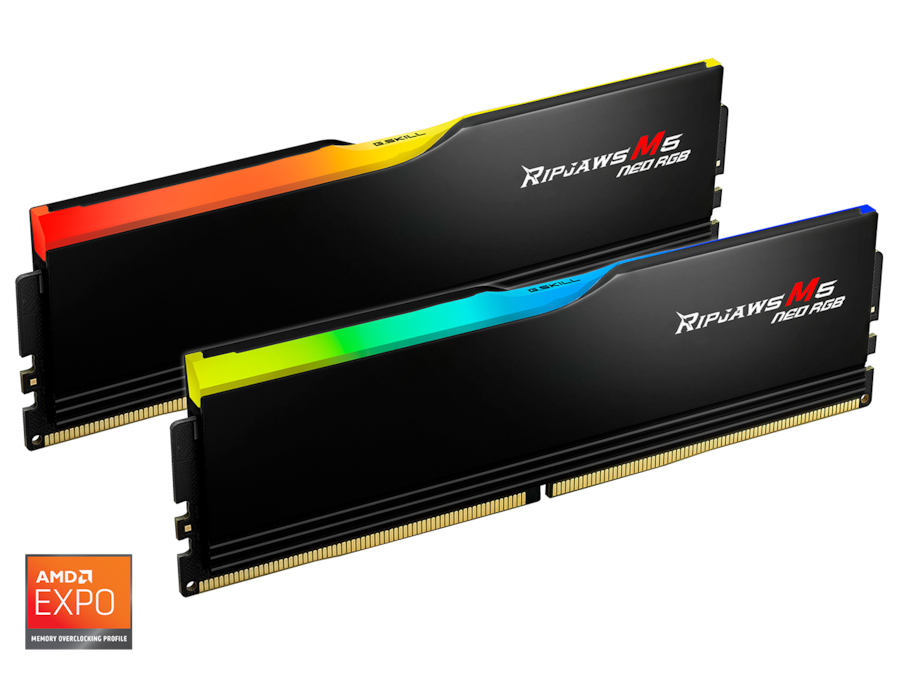 G.SKILL Ripjaws M5 Neo RGB Series 32GB (2 x 16GB) 288 Pin PC RAM G.SKILL Ripjaws M5 Neo RGB Series 32GB (2 x 16GB) 288 Pin PC RAM