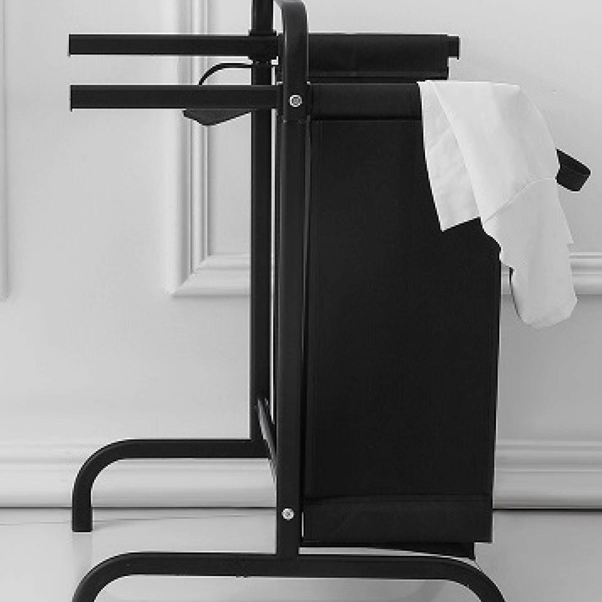 Alt View 9. ELEMENT ACE - Large Two-Tier Laundry Hamper with Sorting Cards and Lid for Efficient Clothes and Toys Storage - Black.