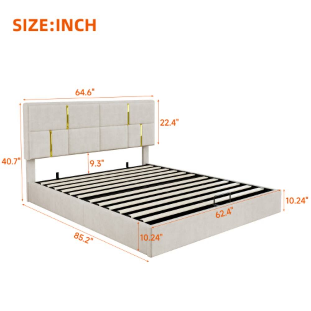 SIZE: INCH  
64.6" 22.4" 40.7" 9.3" 85.2" 10.24" 62.4" 10.24"