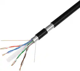 Cables Direct Online - 500FT CAT6 Outdoor FTP Shielded Ethernet Cable 23AWG 550MHz Direct Burial UV Weatherproof LAN Wire