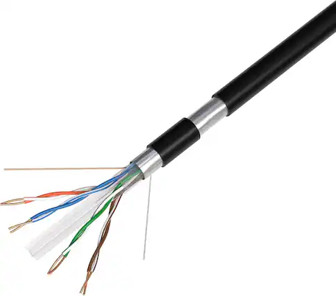 Front. Cables Direct Online - 500FT CAT6 Outdoor FTP Shielded Ethernet Cable 23AWG 550MHz Direct Burial UV Weatherproof LAN Wire.