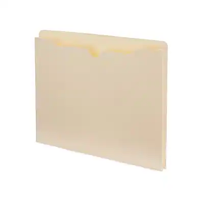 Front. Staples - Staples File Jacket, 1" Expansion, Letter Size, Manila, 50/Carton (TR541092) - Manila.