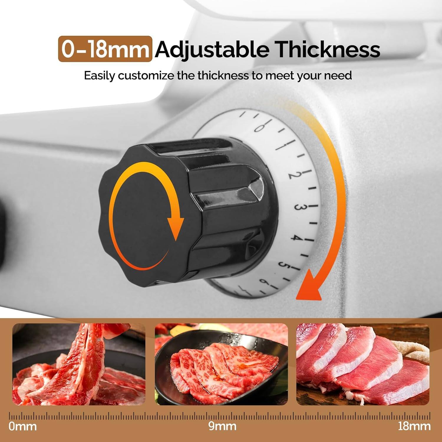 0-18mm Adjustable Thickness  
Easily customize the thickness to meet your need