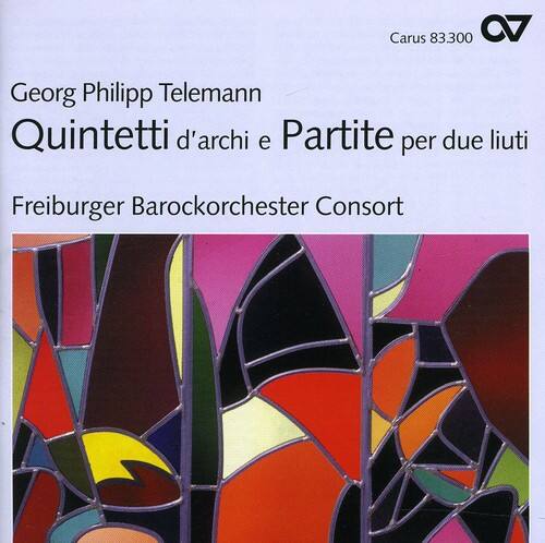 Georg Philipp Telemann  
Quintetti d'archi e Partite per due liuti  

Freiburger Barockorchester Consort  

Carus 83300