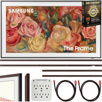 SAMSUNG
The Frame
DECOGEAR
CPS BUNDLE
26 MONTH
EXCLUSIVE
DECO GEAR
HDMI CABLES
2
PREMIUM PROTECTION PLAN